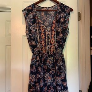 Hollister Blue Floral Print Summer Dress